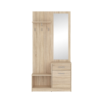 Portemanteau NEPO PLUS chêne sonoma 1 porte i tiroir 30x90x185 cm