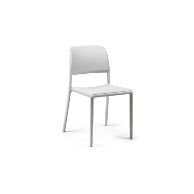Chaise polypropylène et fibre de verre RIVA Bistrot Blanc 83x49x54 cm
