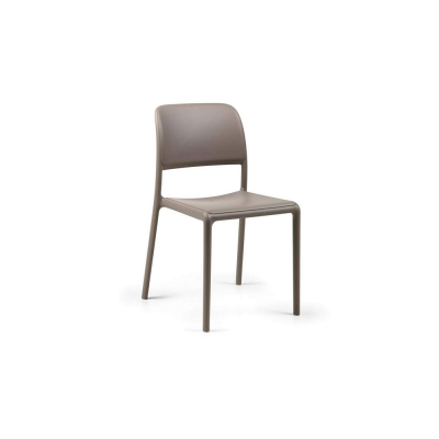 Chaise polypropylène et fibre de verre RIVA Bistrot Tortora 83x49x54 cm