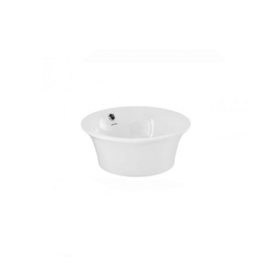 Lavabo céramique LINEA blanc rond diamètre 42 cm