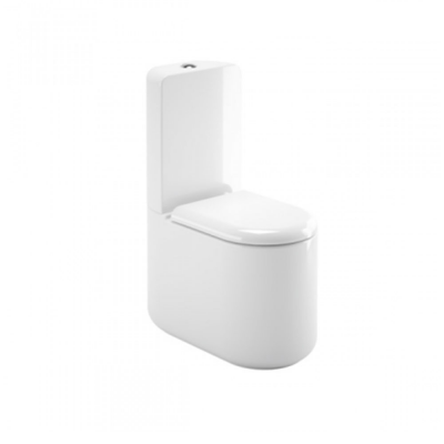Pack cuvette céramique STATUS blanc avec abattant slow close S/H et alimentation par dessous du réservoir 35x87x58 cm