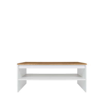 Table basse HOLTEN blanc/ chêne wotan 110X65X45,5 cm