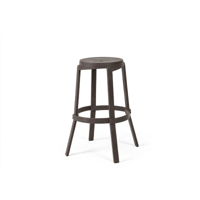 Tabouret haut en polypropylène STACK MAXI Terra