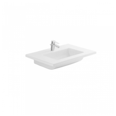 Lavabo céramique PALM blanc rectangulaire 65x45 cm