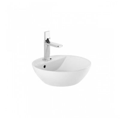 Vasque à poser SANLIFE avec trou pour robinet blanc diamètre 38 cm