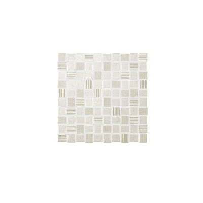 Faïence mosaique rectifié mat DE CHECK WHITE MOSAICO 30,5x30,5 cm