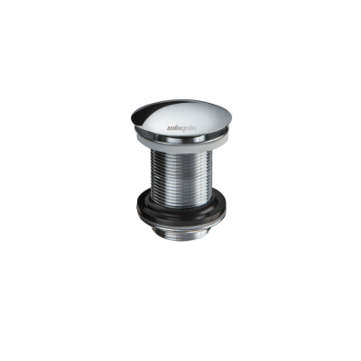 Bonde laiton QUICK CLAC chromé pour lavabo sans trop plein 7.5x6.3 cm
