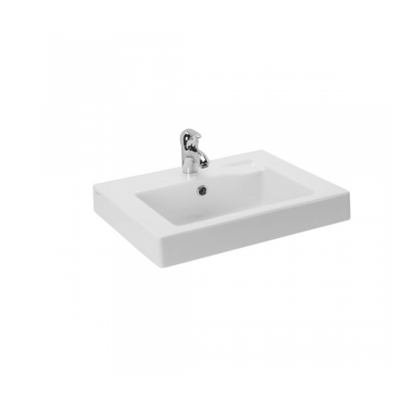 Lavabo céramique LINHA blanc rectangulaire 55x45 cm