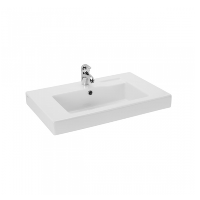 Lavabo céramique LINHA blanc rectangulaire 70x45 cm