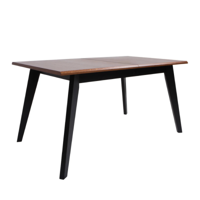 Table extensible MADISON noir/ chêne brun