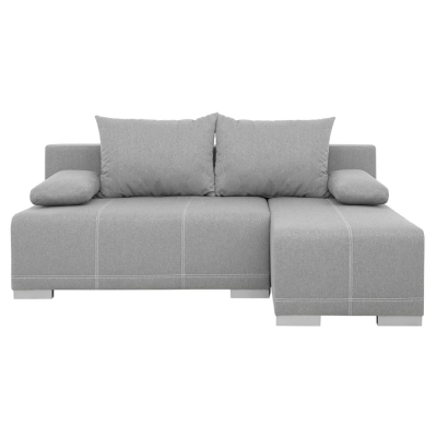 Canapé-lit angle réversible BIRU LUX gris FARO 04 avec rangement