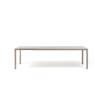 Table extensible en polypropylène TEVERE Beige corda 211-275 cm