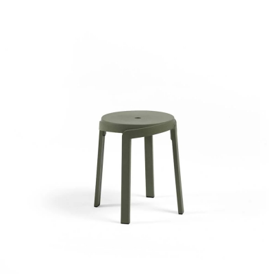 Tabouret mini en polypropylène STACK MINI Vert cactus