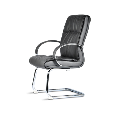 Siège visiteur GEMMA Noir avec accoudoirs