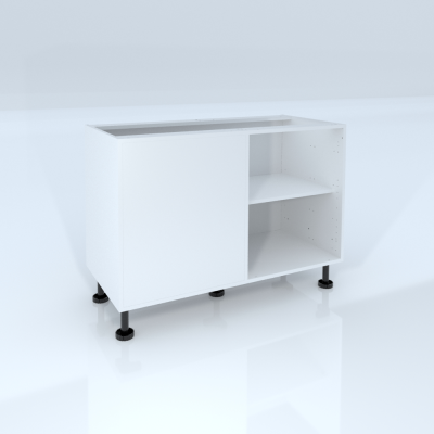 Elément bas angle 120 cm 1 étagère