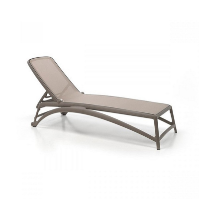 Chaise longue en polypropylène ATLANTICO Tortora/ Tortora