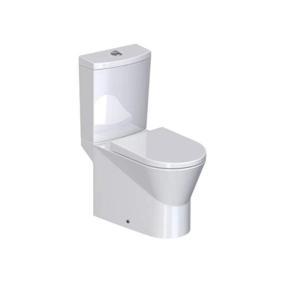 Pack cuvette à poser URB.Y 65 blanc S/H rimflush abattant duroplast alimentation par dessous du réservoir