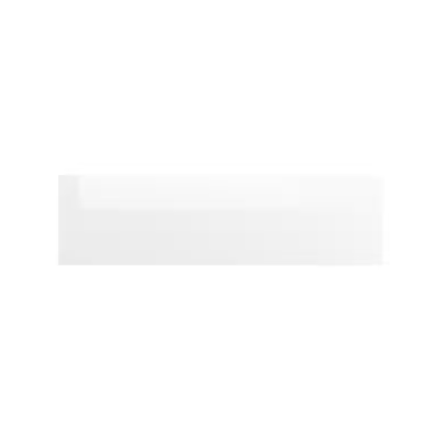 Kit façade de cuisine Porte Basculante L90x H36 cm Blanc Brillant 5K - Elément haut 90 cm