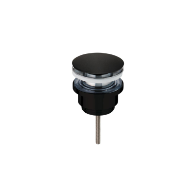 Bonde universelle pour lavabo QUICK CLAC Noir (vis central)