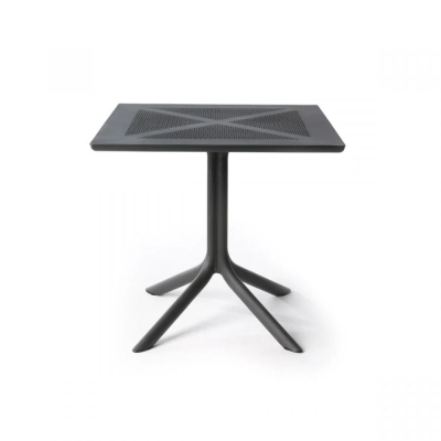 Table en polypropylène CLIPX Antracite 80x80 cm
