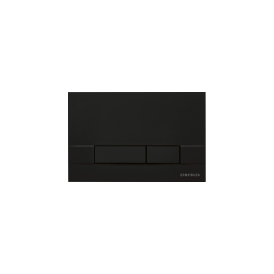 Plaque Noir Mat PL01 pour réservoir encastré 3/6 L