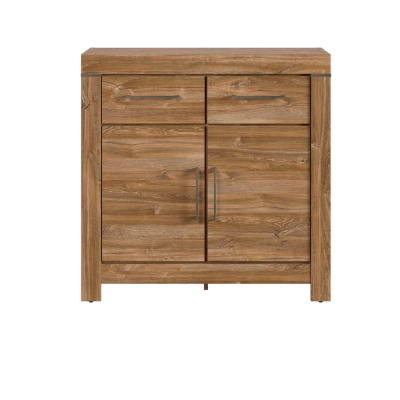 Commode GENT chêne stirling 101x100,5x40 cm 2 portes 2 tiroirs