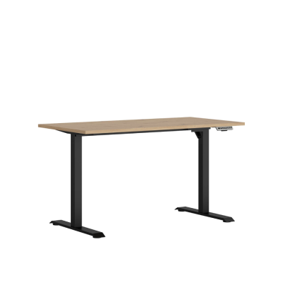 Bureau SPACE OFFICE chêne rustique 140x70x72-120 cm (réglable en hauteur)