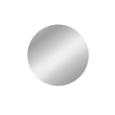 Miroir sans cadre ROUND avec panneaux hydrofuges circulaire diamètre 60 cm