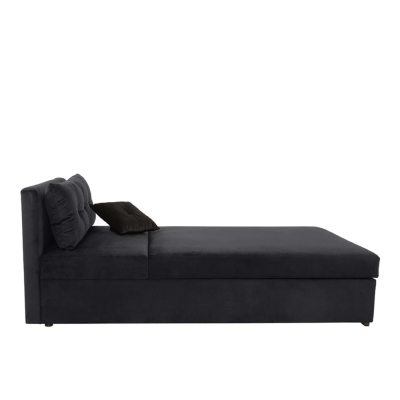 Méridienne RICO noir KRONOS 7 avec rangement
