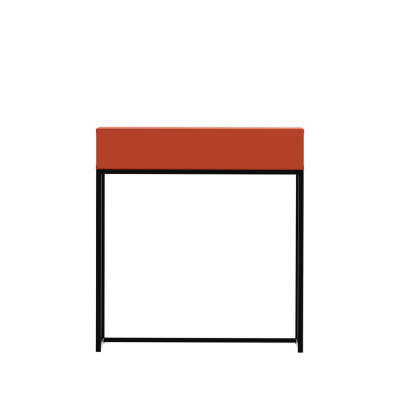 Console MODEO rouge 80x42x78 cm 1 tiroir