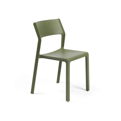 Chaise en polypropylène TRILL Bistrot Vert Agave