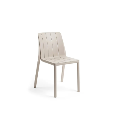 Chaise en polypropylène TIBERINA Bistrot Beige Corda