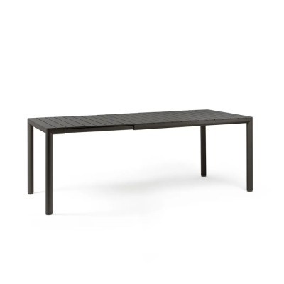 Table extensible en polypropylène TEVERE Antracite 147-211 cm
