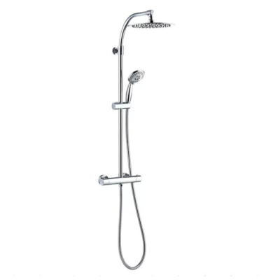 Colonne de douche laiton MILANO chromé avec mitigeur thermostatique 96x120x54 cm