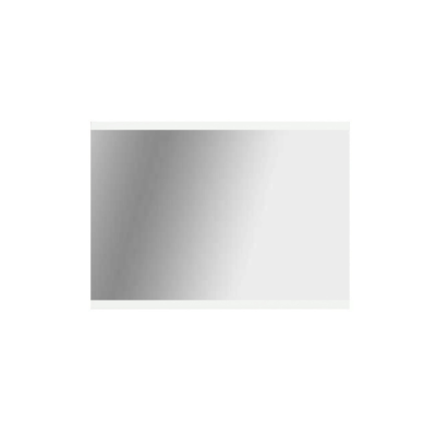 Miroir avec 2 rubans support MDF revêtu de PVC SQUARE blanc rectangulaire 80x60 cm