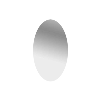 Miroir sans cadre OVAL support MDF revêtu de PVC 75x53 cm