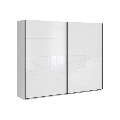 Dressing FORN blanc brillant 2 portes 270x218,5x58 cm