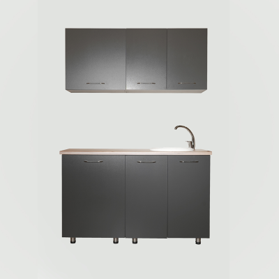 Kitchenette TINY Gris Antracite 140 cm