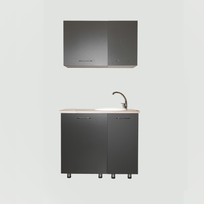 Kitchenette TINY Gris Antracite 100 cm