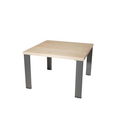 Table basse carrée 60x60 cm structure antracite/ plateau safir mese