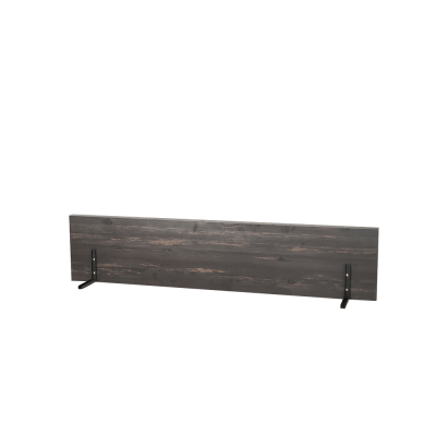Cache jambe 138x30 cm structure antracite/ plateau rebab - pour bureau 180 cm