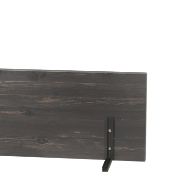 Cache jambe 138x30 cm structure antracite/ plateau rebab - pour bureau 180 cm