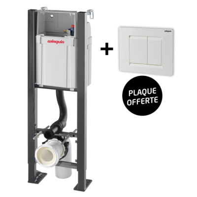 Bati support autoportant COMPACT avec plaque ESSENTIEL blanche