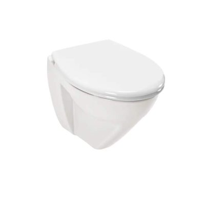 Pack Cuvette suspendue CETUS 48 Rimflush Blanc abattant slim slow close