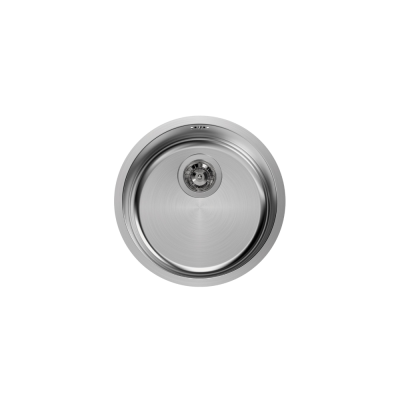 Evier inox CIRCOLARI vidage 3,5 Diamètre 38 cm