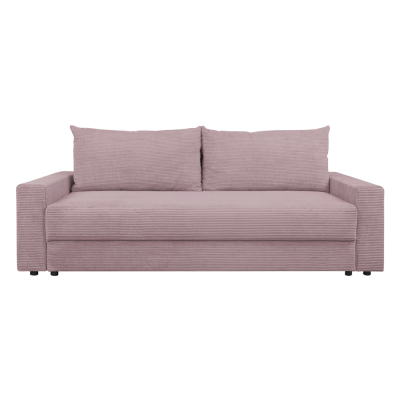 Canapé-lit GARCIA rose POSO_145 avec rangement