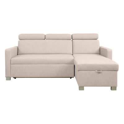 Canapé-lit angle réversible BRICO beige ELEMENT_17 avec rangement