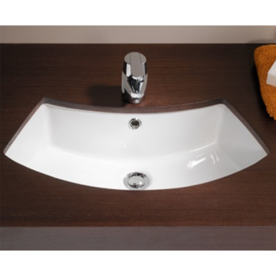Vasque AGRES demi circulaire blanc
