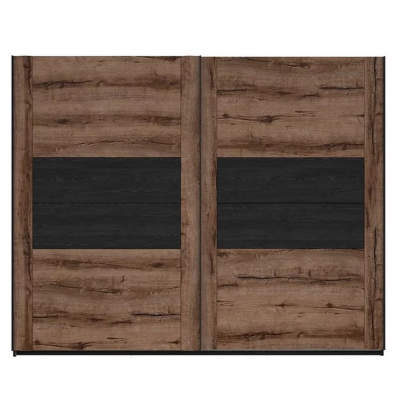 Dressing KASSEL chêne monastere/chêne noir 270x218,5x60,5 cm