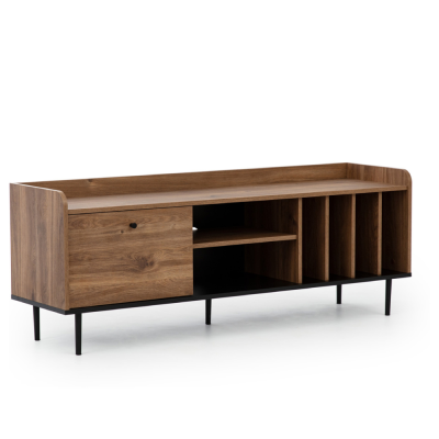 Meuble TV VASINA chêne brandy castello 1 portes 150x56,2x40 cm